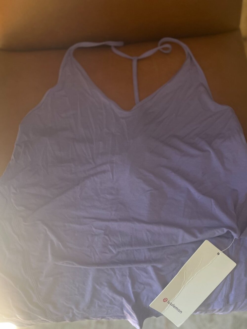 NWT Lululemon Modal-Silk Yoga Tank Top Purple Size 8 - Picture 4 of 4